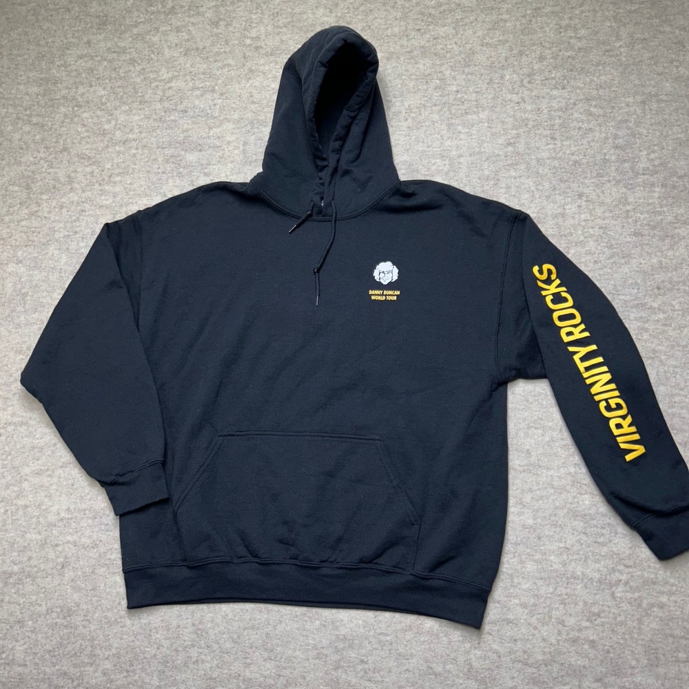 Danny Duncan World Tour Black Hoodie Virginity Rocks‎ Mens XL Sweatshirt 2021